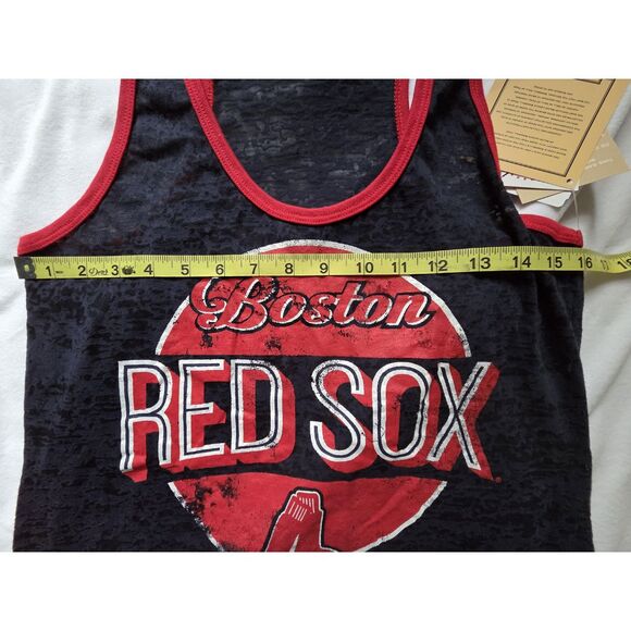 NWT Boston Red Sox Tank Top Navy Red Racerback Sleeveless Genuine MLB Baseball M - Picture 4 of 11